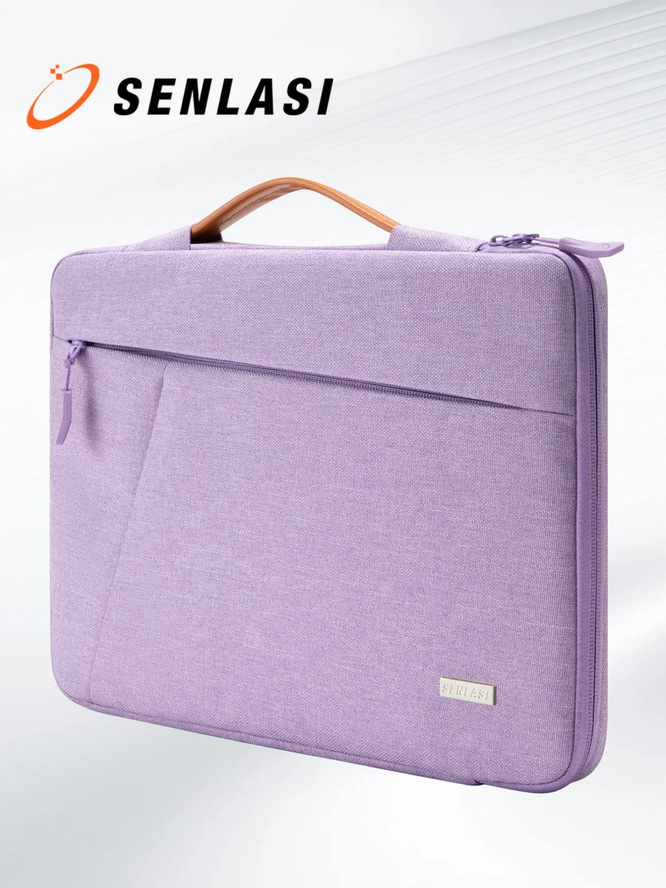 Lightweight Laptop Sleeve Bag for Macbook Air Pro 13-16 Inch, M1 M2 M3, with Handle and Front Pocket, Minimalist Design