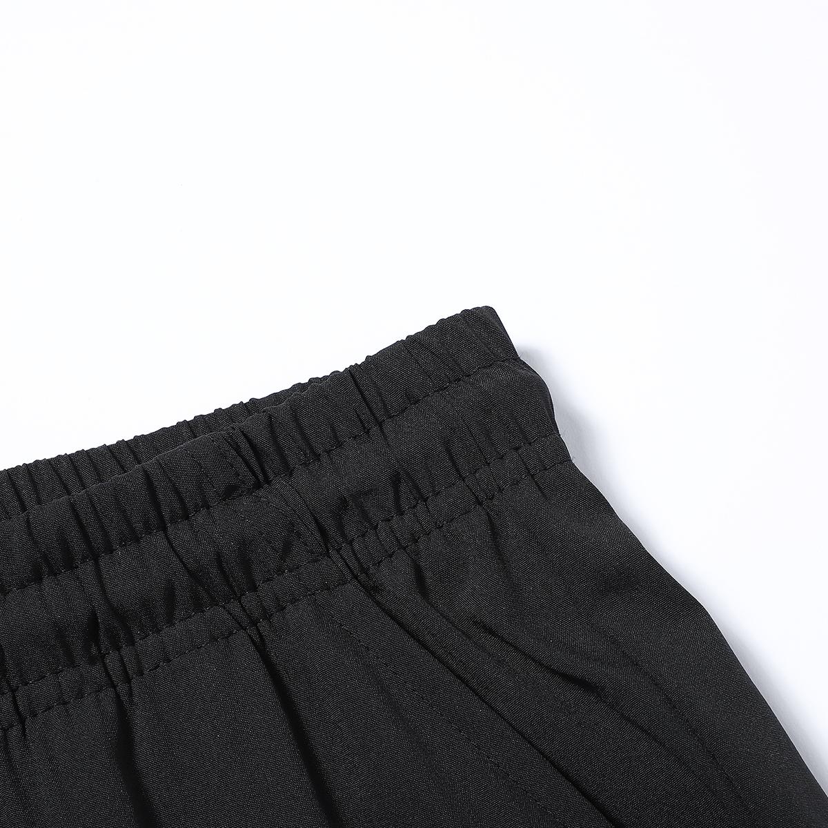 Everyday Essential Timeless Classic Mens Black Cargo Pants Casual Elastic Waist Multi Pocket Loose Fit Trousers for Casual Gatherings and Daily Life