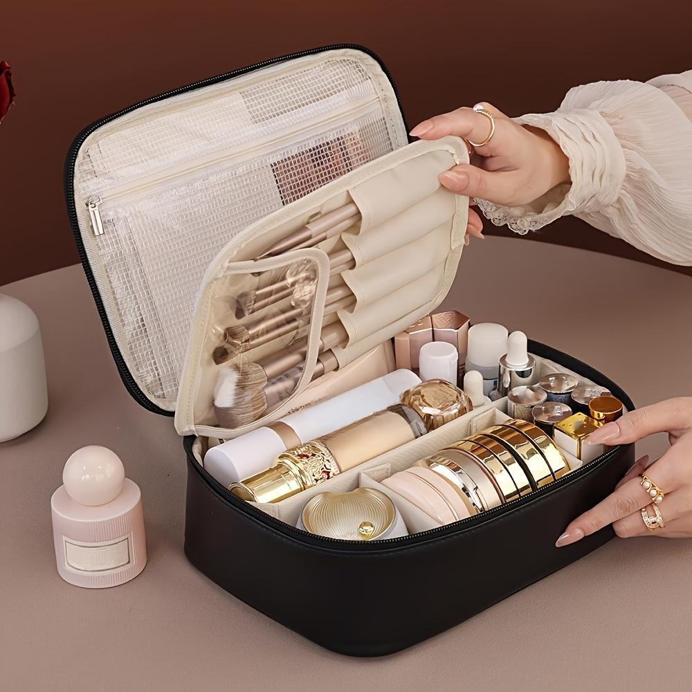 Makeup Tool Storage Bag, 1 Count Large Capacity Makeup Organizer, Travel Cosmetic Storage Bag, Zipper Makeup Organizer Pouch, Versatile Storage Bag for Travel, Makeup Bags