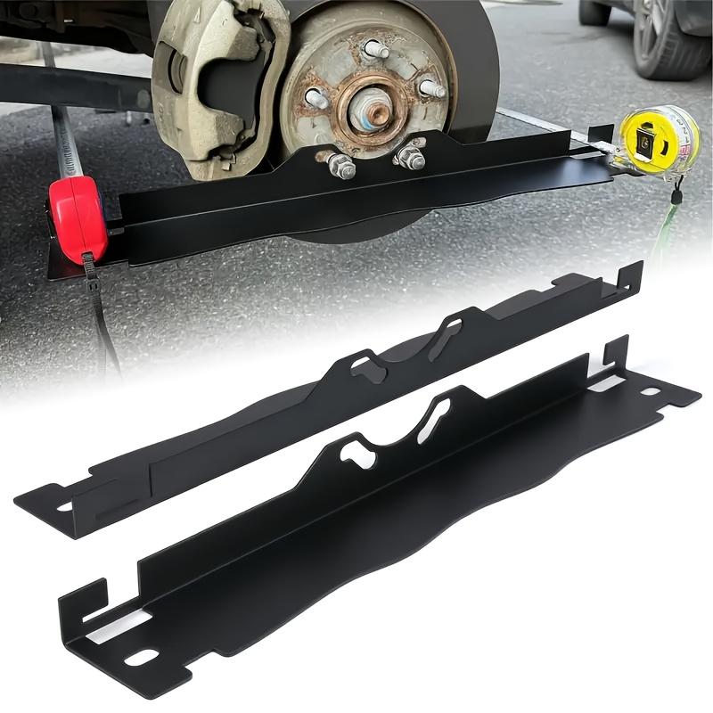 Pair of Wheel Alignment Tools – Heavy-Duty Toe-In Positioning Plates with Hanging Holes for Easy Wall Storage, Upgraded Design in Black/Silver