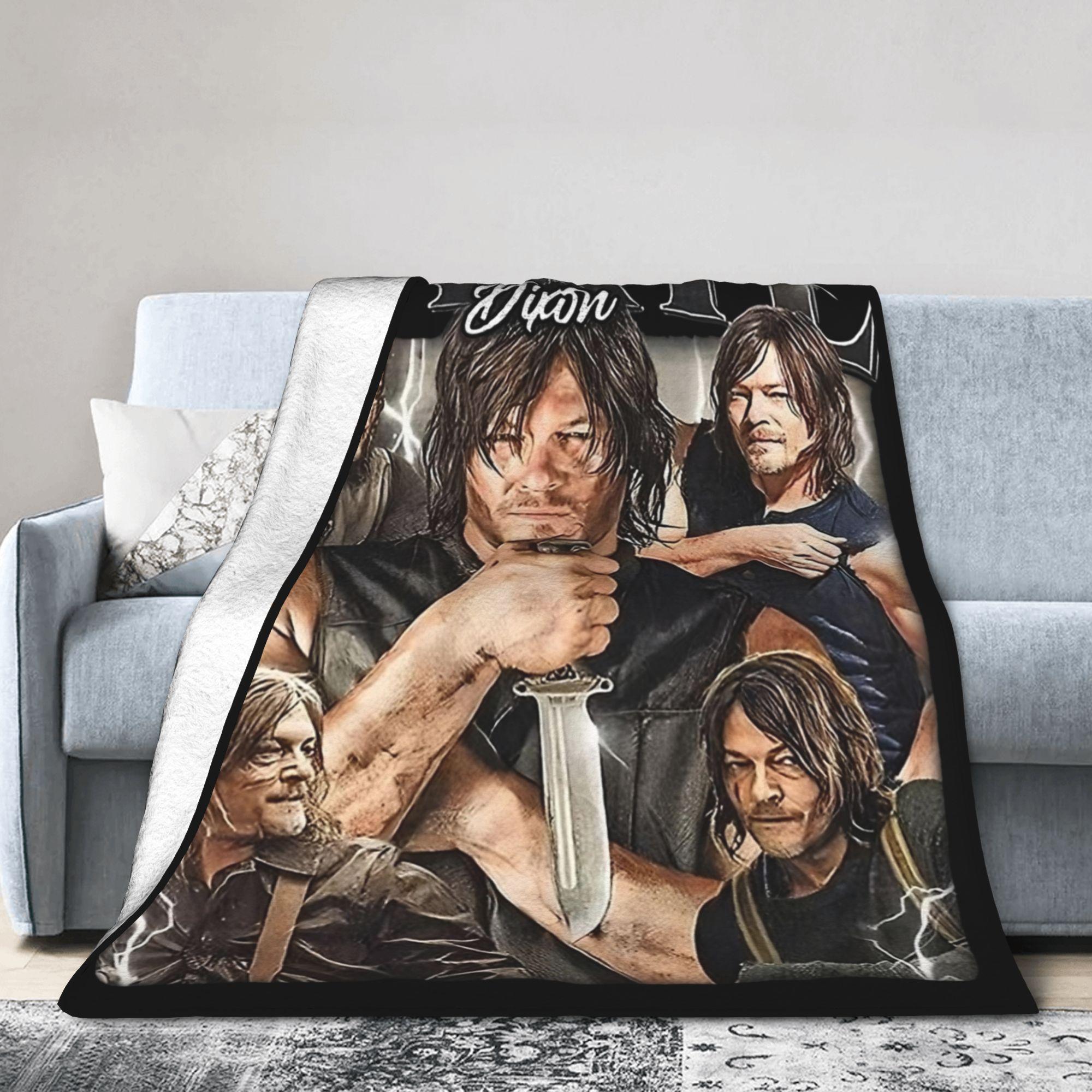 Daryls Dixon The Walking Dead Blankets Flannel Autumn/Winter Super Warm Throw Blanket for Home Travel Bedding Throws