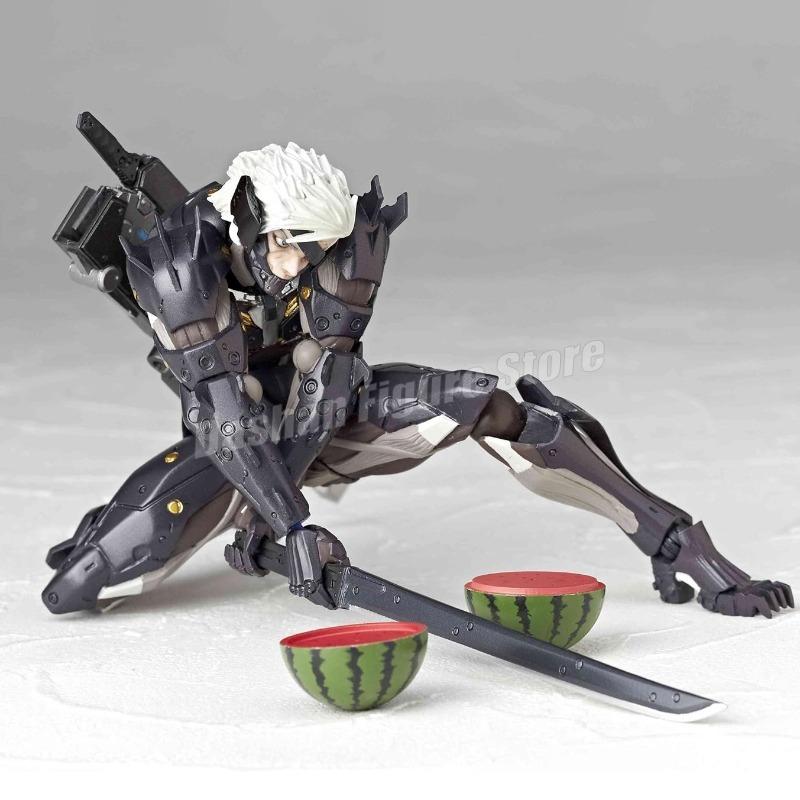 Kaiyodo Revoltech Metal Gear Solid Raiden Action Figure PVC Movable Model #140 Collection 15cm Solid Snake Jack Figurine Toys popular