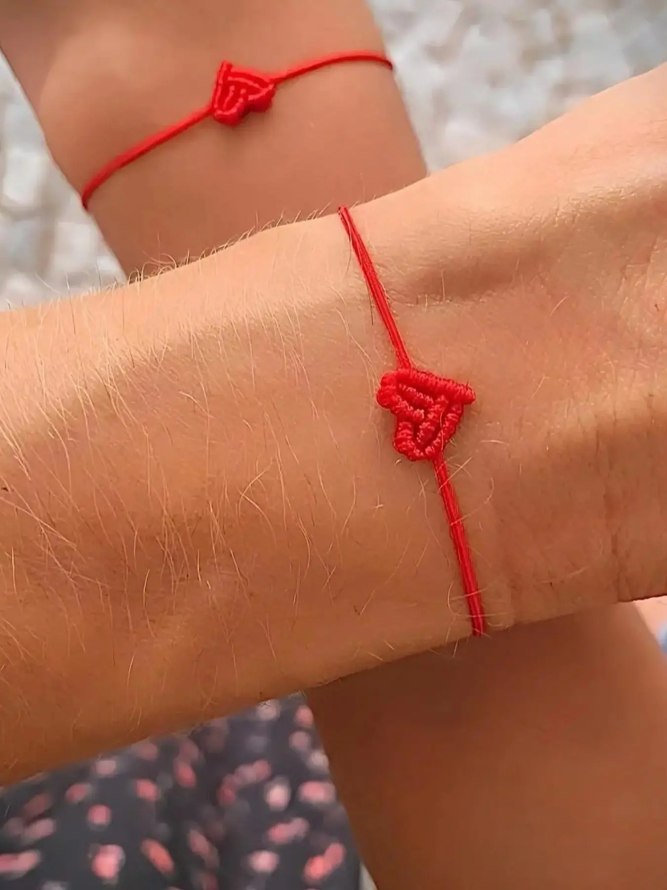 2pcs Adjustable Heart-Shaped Woven Bracelet, Friendship Bracelet for Men and Women, Perfect Gift for Birthday Wedding Anniversary, Matching Bracelets