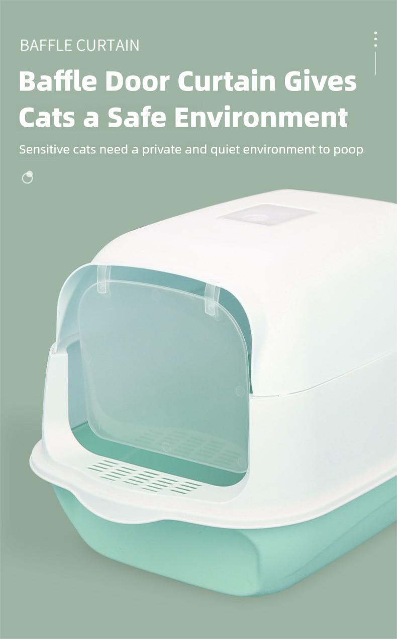 Extra Large Cat Litter Box, Fully Enclosed, Splash-Proof, Odor-Proof, Pet Cleaning Products Extra Large Cat Litter Box, Fully Enclosed, Splash-Proof, Odor-Proof, Pet Cleaning Products