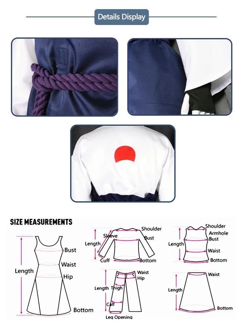 2025 Anime Uchiha Sasukeing Cosplay Costumes Cos Clothing Comic Exhibition Halloween Party Adult Cosplays Sasukees Costume Suits