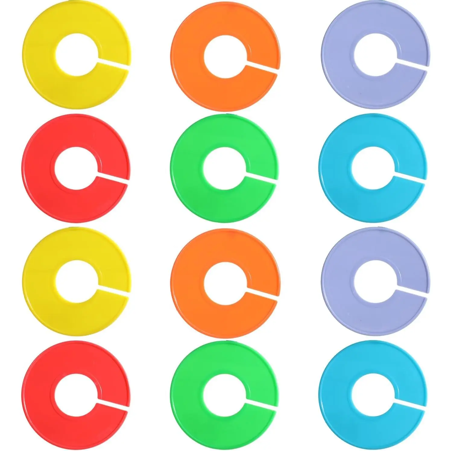 Closet Dividers for  Clothes 12 count Clothing Rack Size Dividers Clothes Size Dividers Clothing Rack Dividers Size Rings for Clothing Racks for Sorting Clothing Size