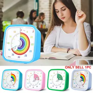 60-Minute Countdown Timer with Case, Digital Electronic Timer for Kids and Adults, Silent Low Battery Alert, Kitchen, Study, Classroom, Meeting Timer