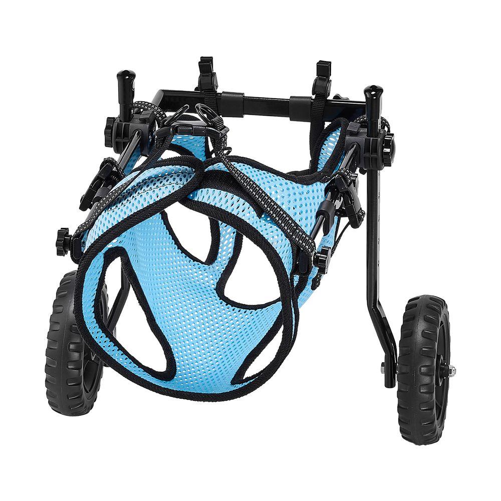 Lightweight Dog Cart with Shock-Absorbing Wheels, Adjustable Wheelchair for Disabled Pets Up to 33lbs Lightweight Dog Cart with Shock-Absorbing Wheels, Adjustable Wheelchair for Disabled Pets Up to 33lbs