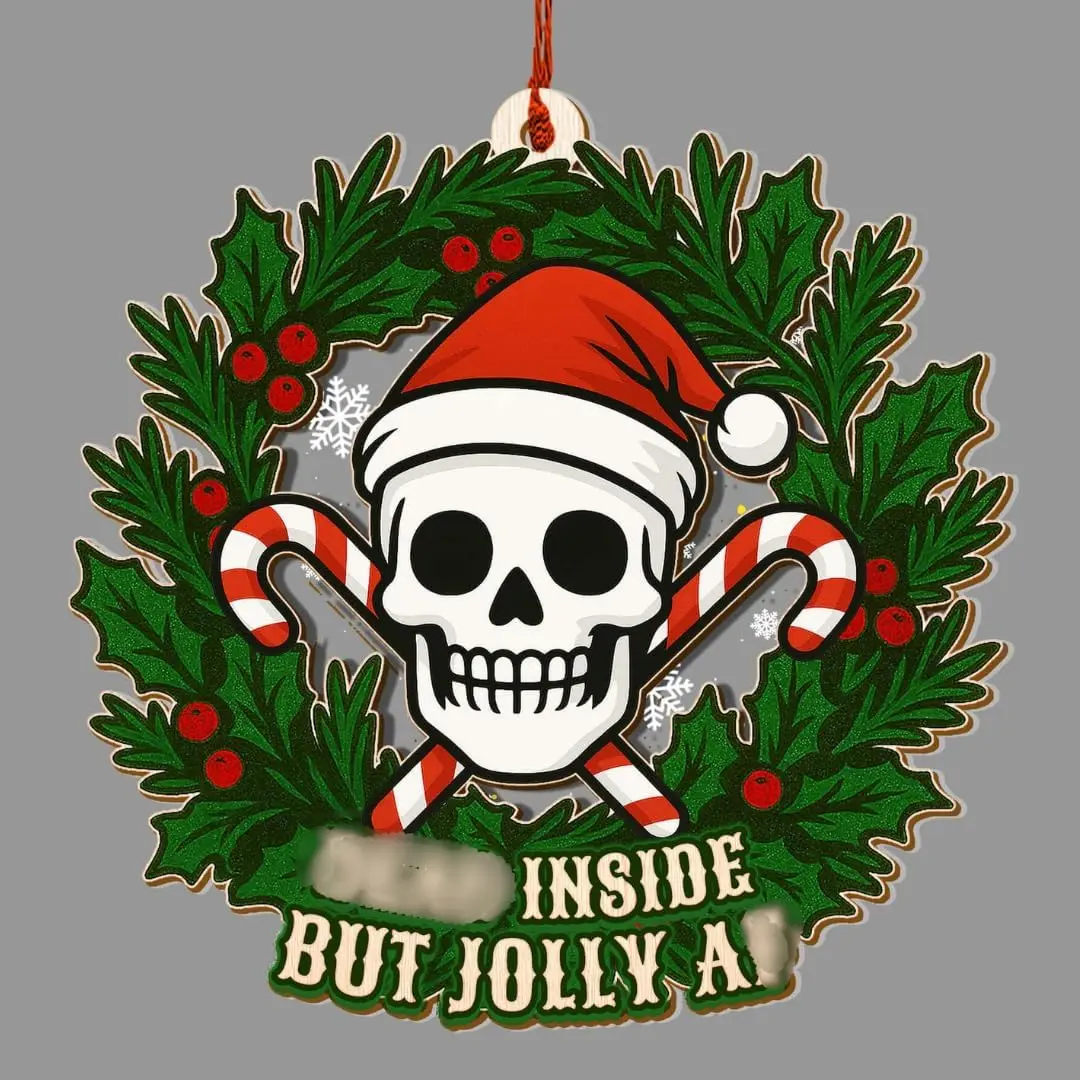 Skull Christmas Ornaments,   and  Skull Ornament, Funny  for Creative , Christmas  and  Holiday Decorations for Christmas Tree
