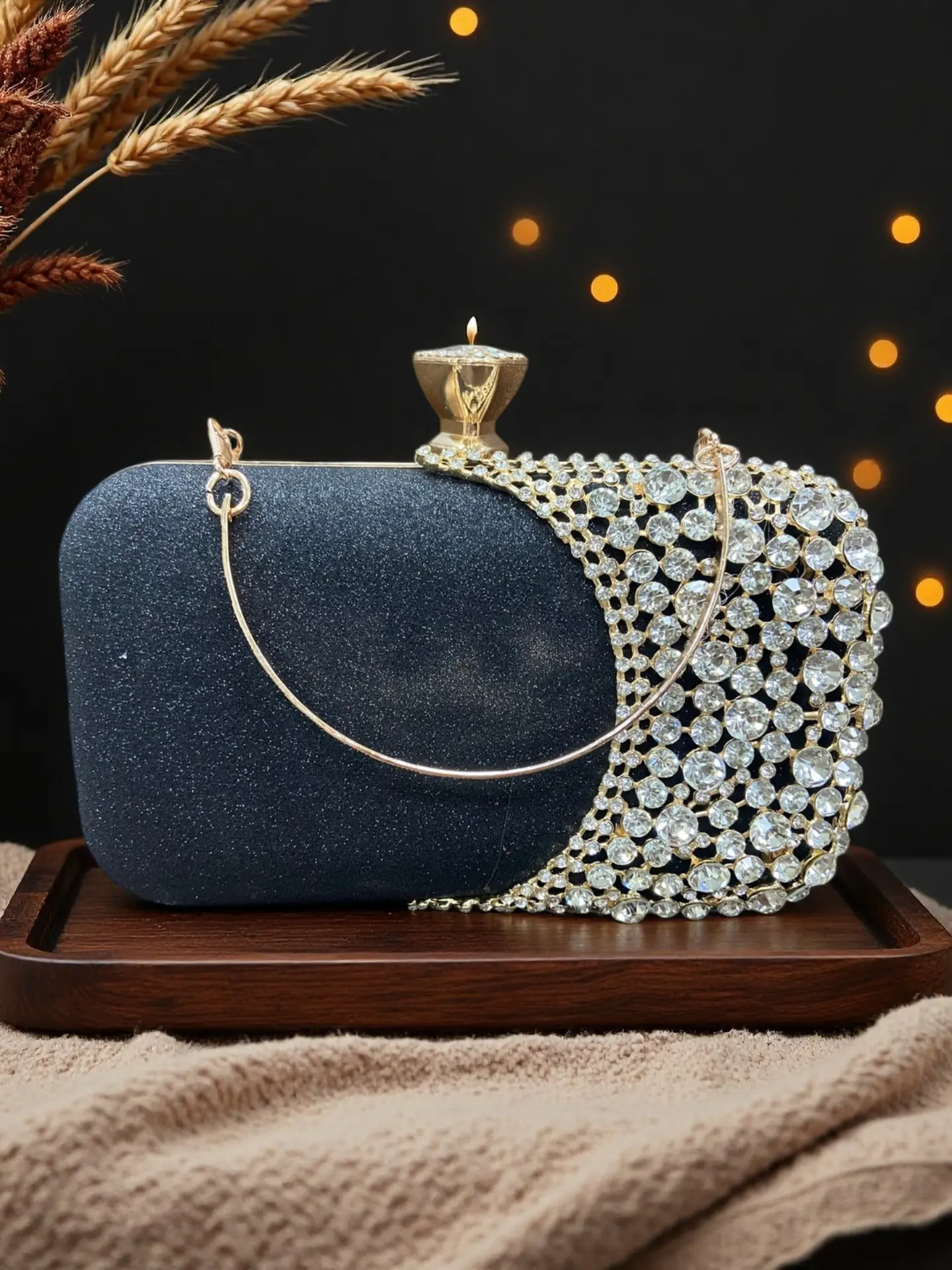 New Cross-Border Noble Party Bag, Rhinestone Evening Dress Bag, Handbag for Banquet, Evening Event, Qipao Bag for Women