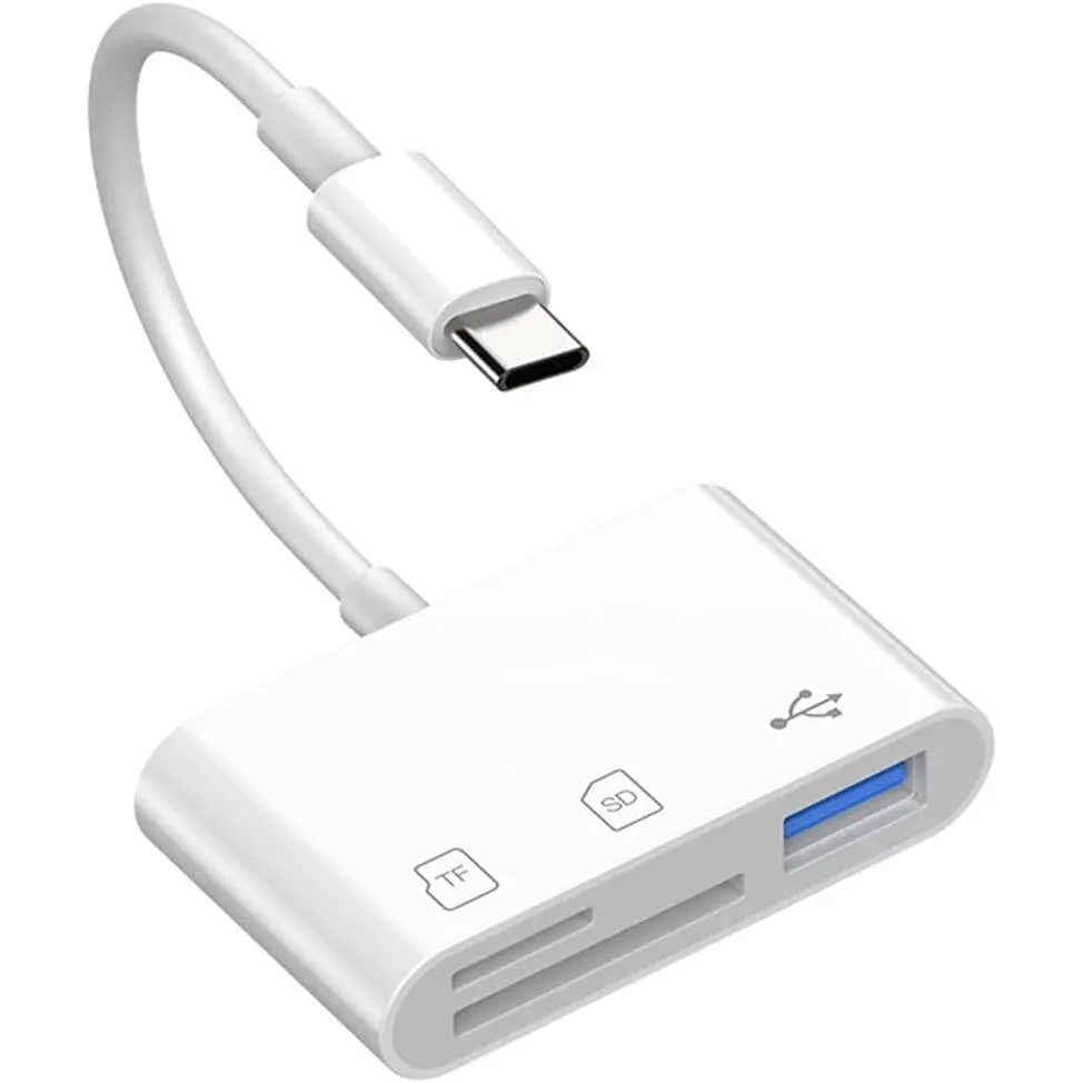 USB C SD Card Reader for  17e/17 Pro/17Pro Max/17/16/15, 3 in 1 Type C Digital Camera  SD Memory Card for , MacBook, iPad Pro, Chromebook, Camera, USB Type C Devices