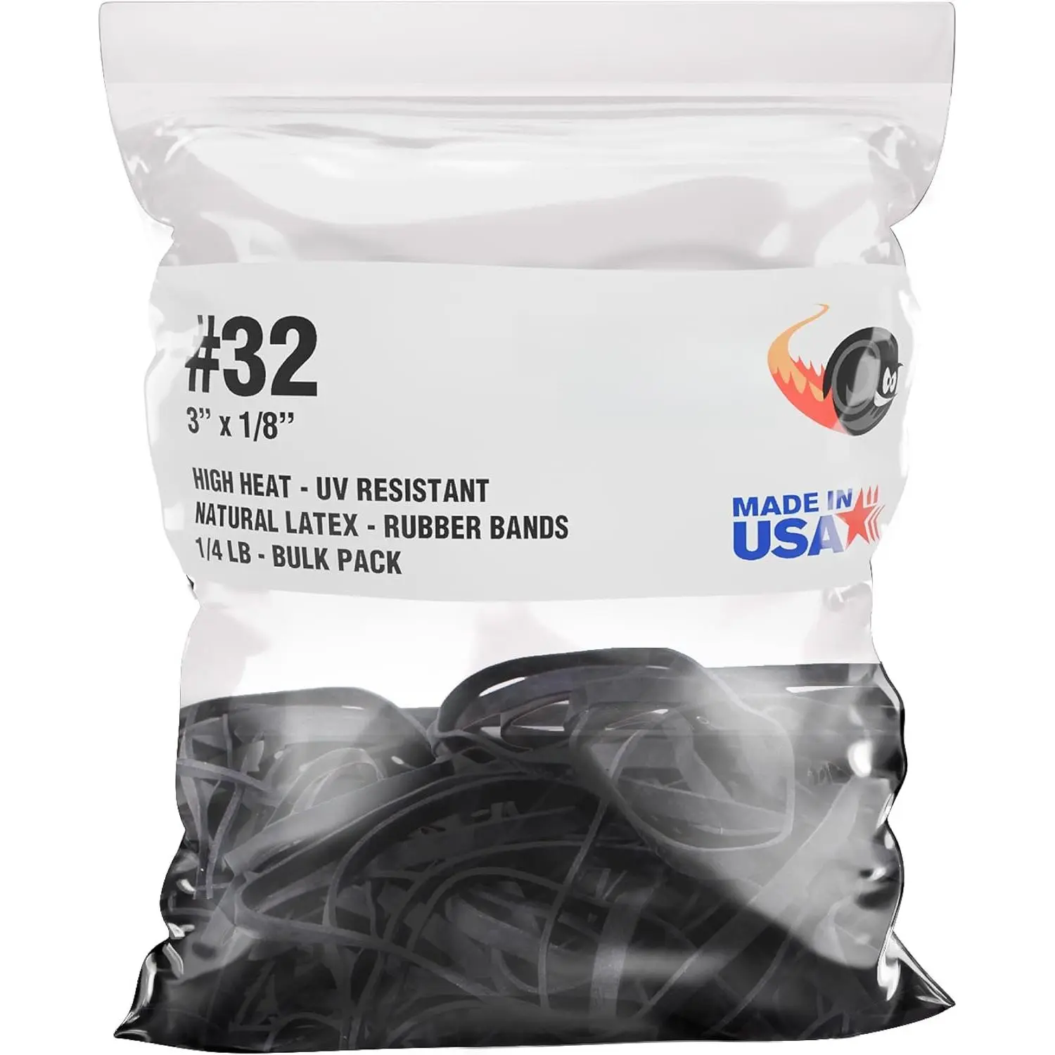 Black  Bands, Heavy Duty, Thick  Band Size 32