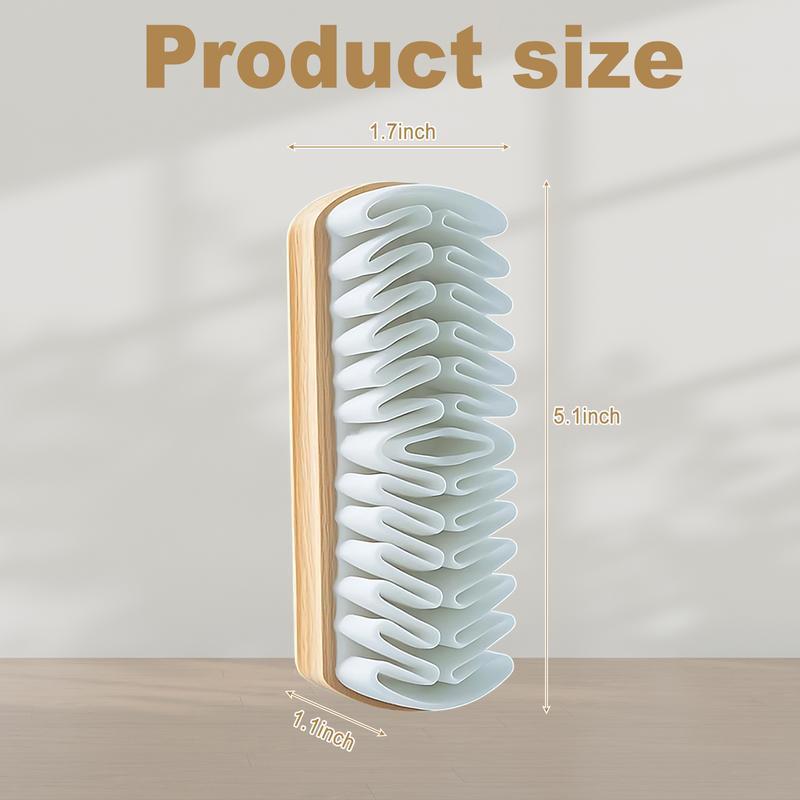 Suede Shoe Brush for Cleaning Suede Nubuck Boots Shoes Jackets and Leather Care with Soft TPR Crepe Bristles and 2-in-1 Cleaning Tool