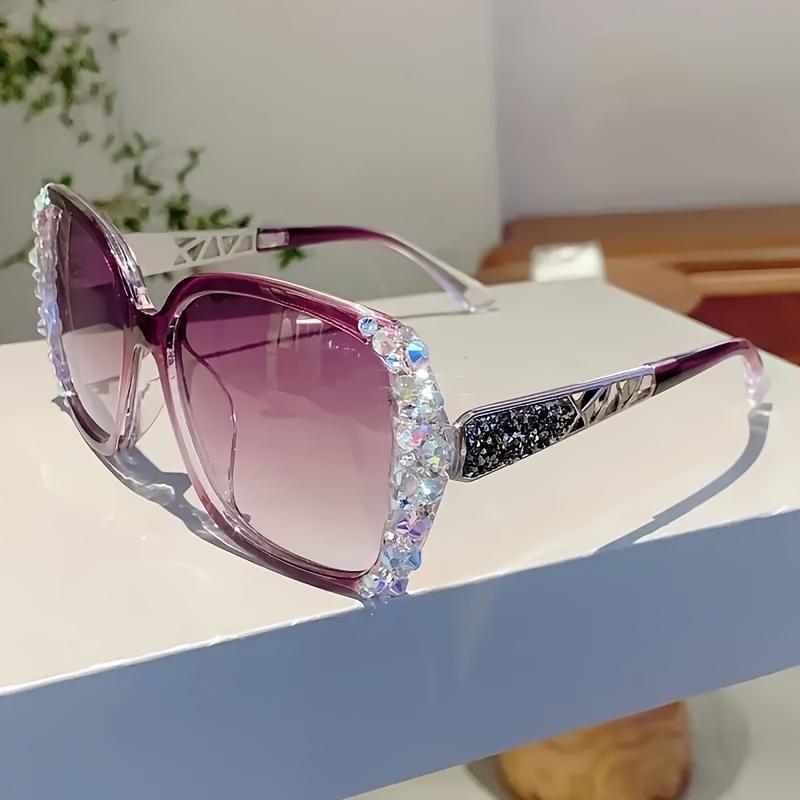 Diamond Studded Polarized Sunglasses - Women's Gradient Stylish Eyewear for Street Photography SpringStatements