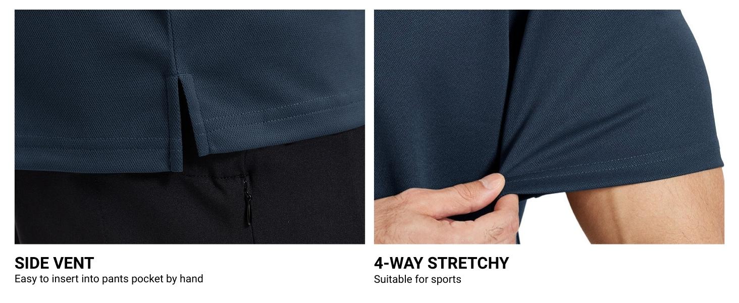 Men's Polo Shirts Short Sleeve Dry Fit Golf Shirt Casual Performance Athletic Tennis Shirts for Men