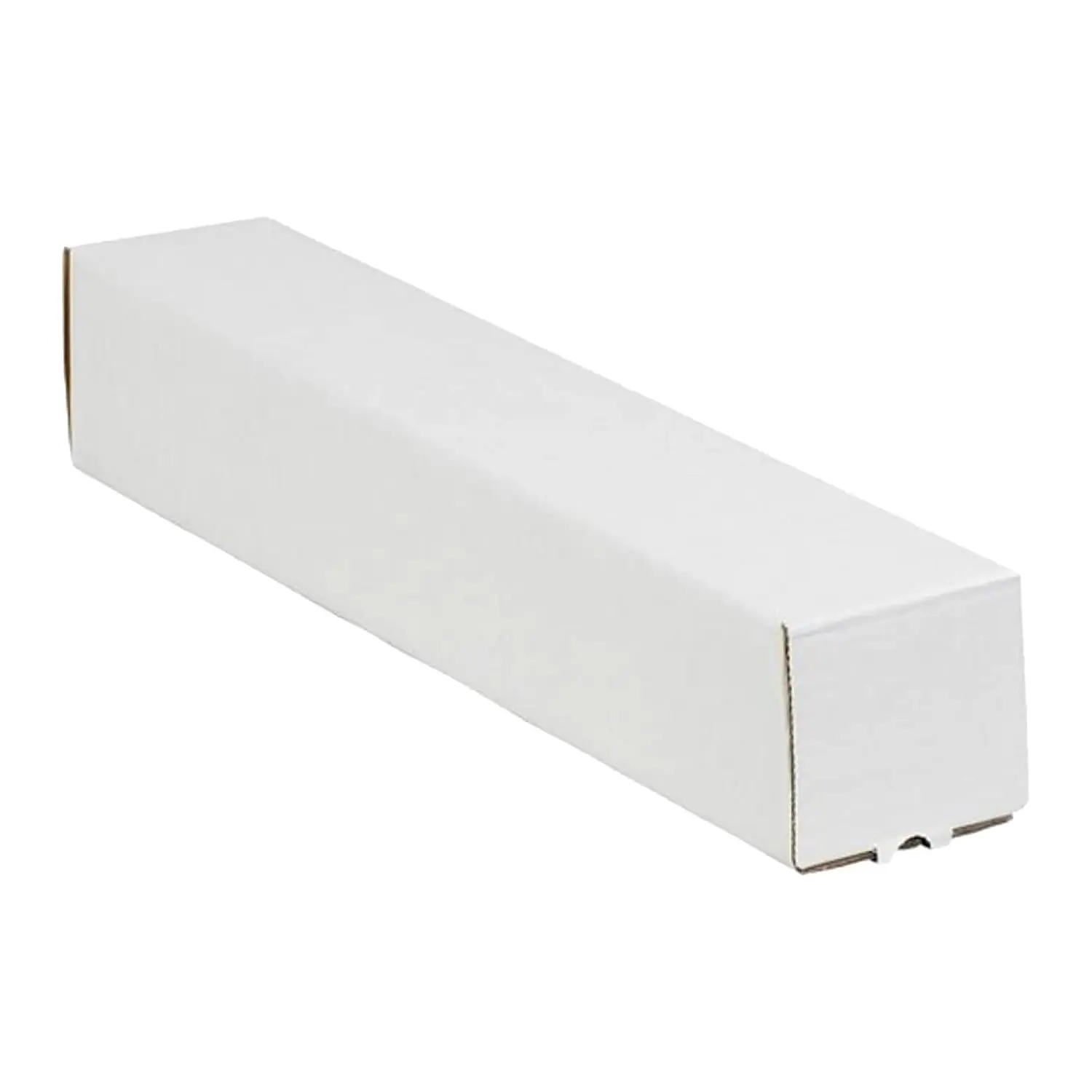Mailing Tubes, 37" L x 3" W x 3" H, 25-Pack Square Corrugated Tubes for Mailing and Storage of Blueprints, Artwork, Crafts, Posters, Long Art Holder