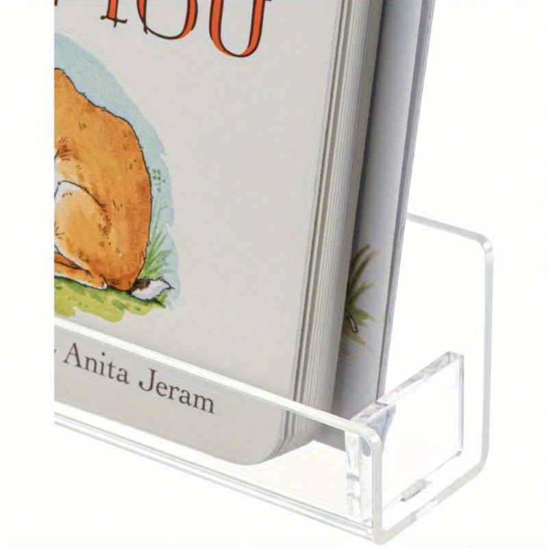 6PCS 15Inch Transparent Acrylic Floating Wall Mount, Modern Hidden Book Display Shelf, Picture Edge Storage Rack for Home & Office Decor