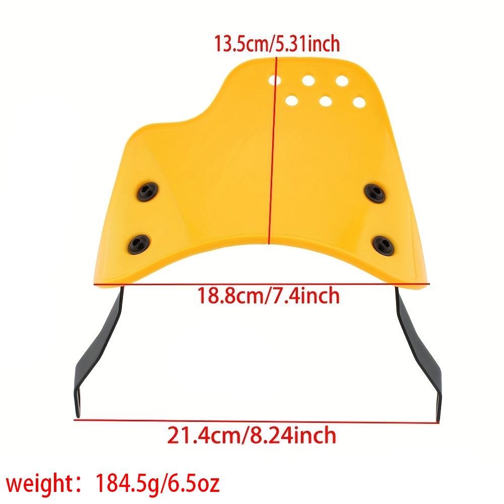 1PC Universal Motorcycle Windshield for Husqvarna Yamaha XSR Royal Enfield Triumph Round Headlight Models UV Resistant Scratch Proof Quick Release Windscreen Cafe Racer Wind Deflector