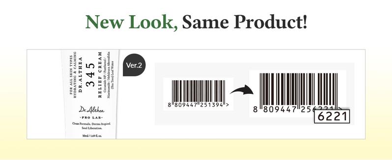 Dr.Althea 345 Relief Cream |   Moisturizer for Soothing Recovery and Blemish Care with PDRN & Niacinamide |   Korean Vegan Skin Care for All Skin Types, 1.69 Fl Oz (Ver.2 - Pack of 2) Essential Hydration