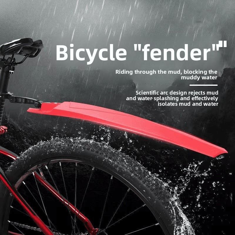 Bicycle universal fender accessories, bicycle riding water retaining tile mountain bike road bike equipment High-Carbon Steel sport