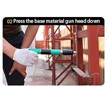 Concrete Nail Gun Kit with 50pcs Nails 5 Speed Adjustable Manual Steel Nail Gun for Red Brick & Concrete Walls Portable Impact Nailgun Metal Low Noise Household Decor