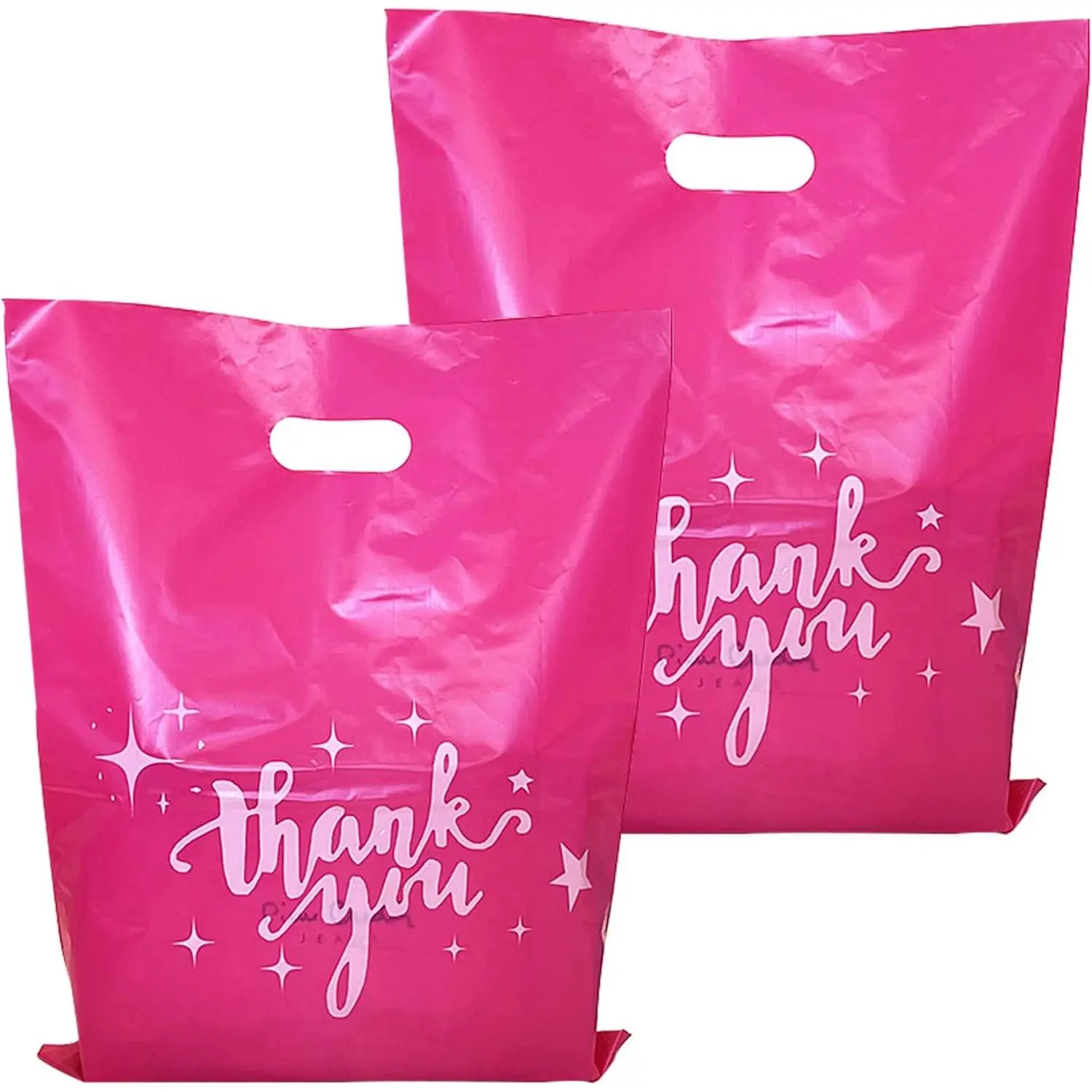 100 count  Thank You Merchandise Bags, 9x12In   & Retail Bags Bulk for Small Business, Boutique & Stores Packaging