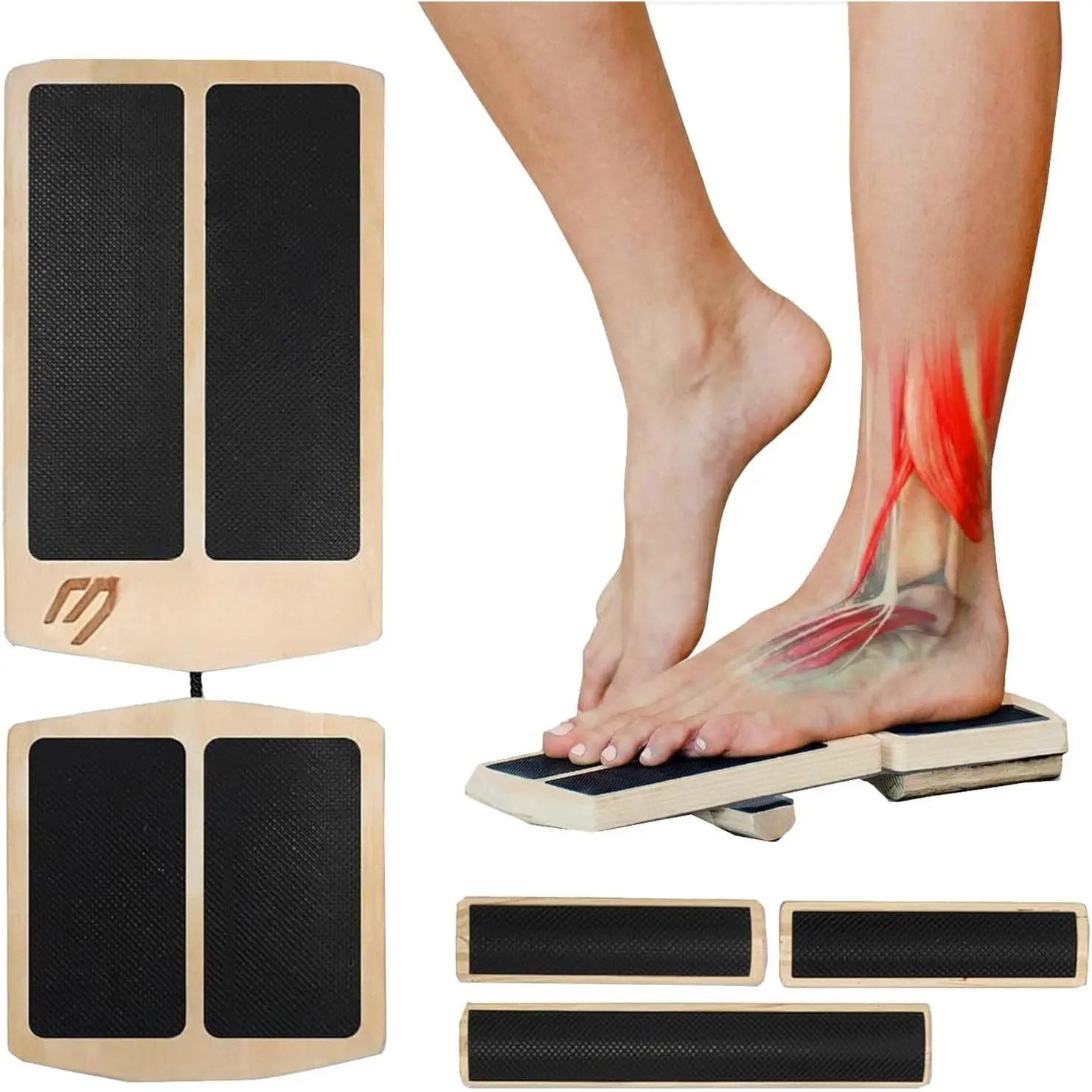 Ankle  Board for Adult  AxisBoard for Physical , Ankle Strengthener for Stability Exercises, Ankle Sprains Mobility Rehab,Plantar Fasciitis  (Black)