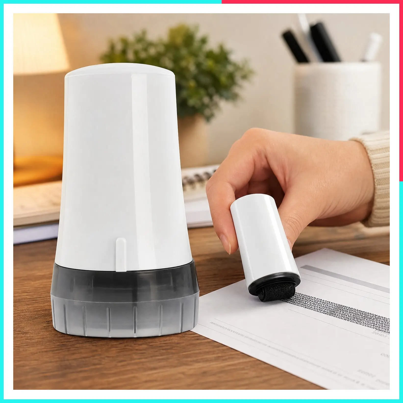 Identity Theft Protection Roller Stamp for Mail & Documents