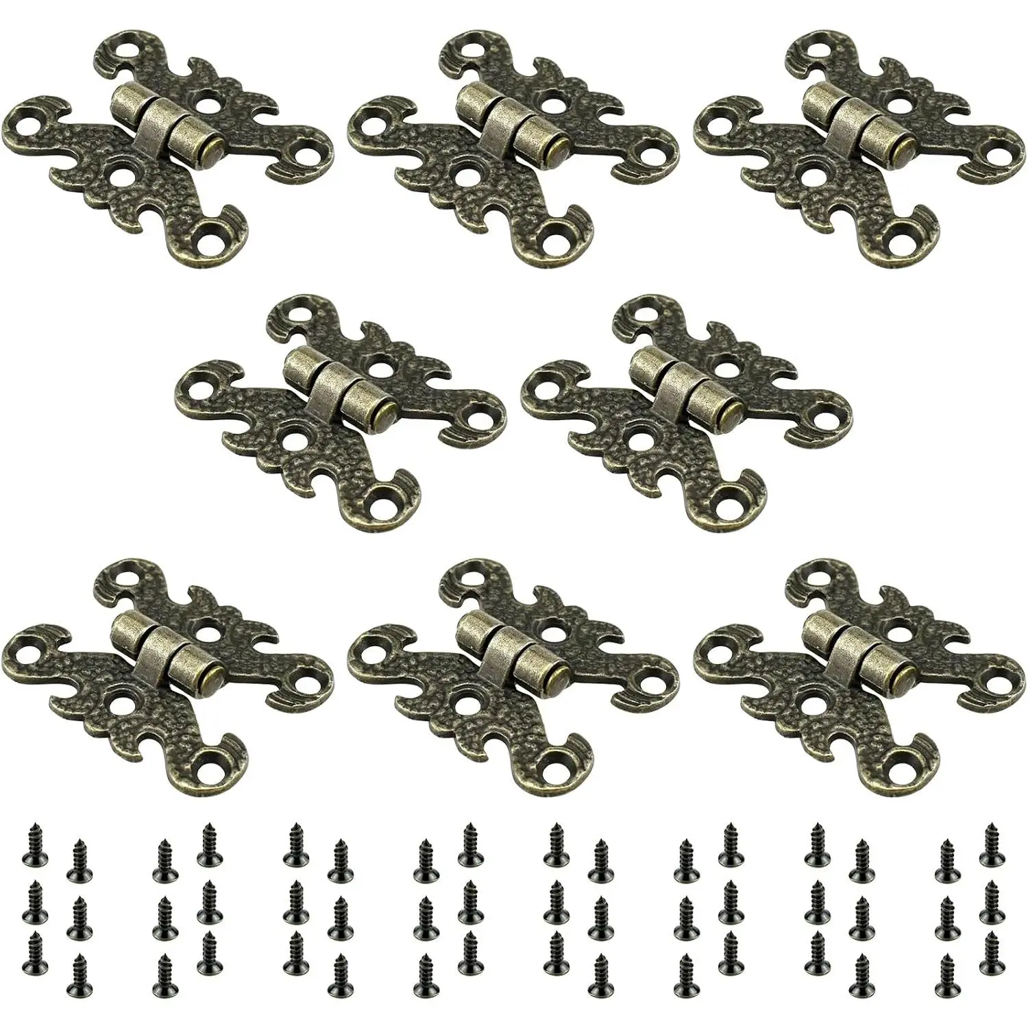 8 count  H-Shape Hinge,  Box Decorative Hinge