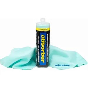 the absorber(R) Large 27-Inch x 17-Inch,  - Synthetic  Drying Chamois Cloth for  - Super Absorbent, Scratch-Free and Washable