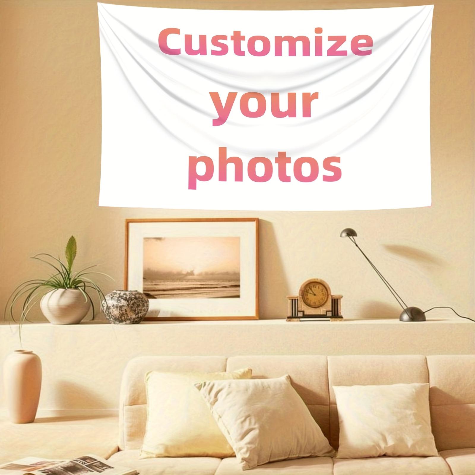 Personalized Custom Tapestry Upload Your Own Image for A Unique Wall Hanging Backdrop, Perfect for Home & Living Room Decor, Bedroom Wall Art, Multiple Sizes Such As 23.6*35.4inch, Hone Decoration, Party Decoration