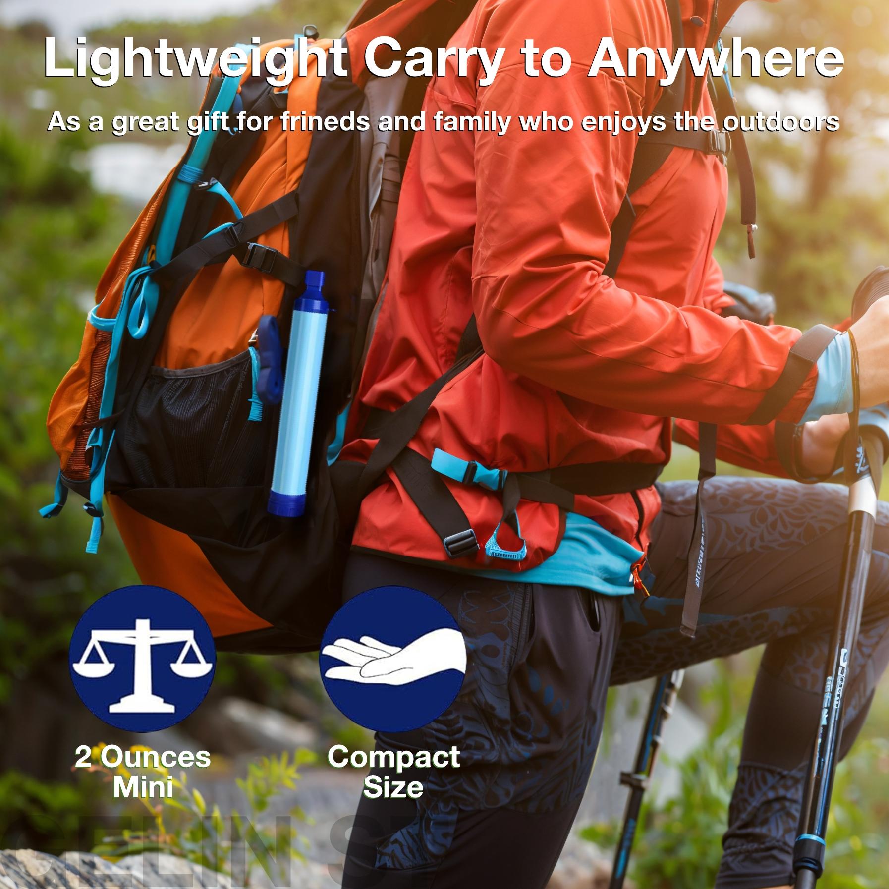 Outdoor Portable Water Filtering Straw, Compact Activated Carbon Water Filtering Straw for Hiking Camping Travel Fishing Mountaineering, Outdoor Water Filter, Emergency Water Filter Straws Outdoor Portable Water Filtering Straw, Compact Activated Carbon Water Filtering Straw for Hiking Camping Travel Fishing Mountaineering, Outdoor Water Filter, Emergency Water Filter Straws