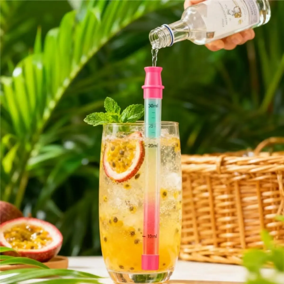 1pcs Shot Straw, suitable for beverage and beverage bottle wine glass holder, shot dispenser, suitable for all glass wine glasses, wine bottles 1oz