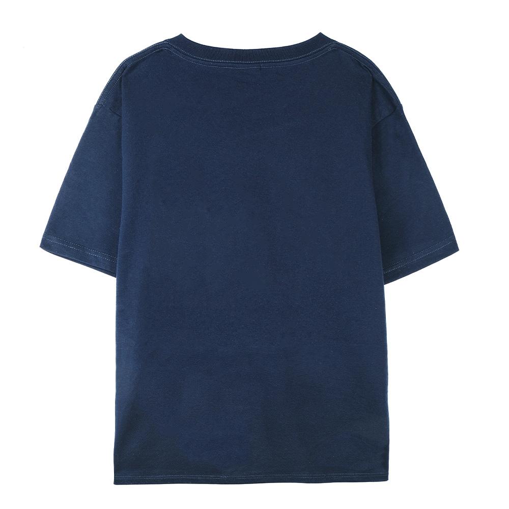 A bear wearing sunglasses and a hat. Pure cotton round-neck short-sleeved top