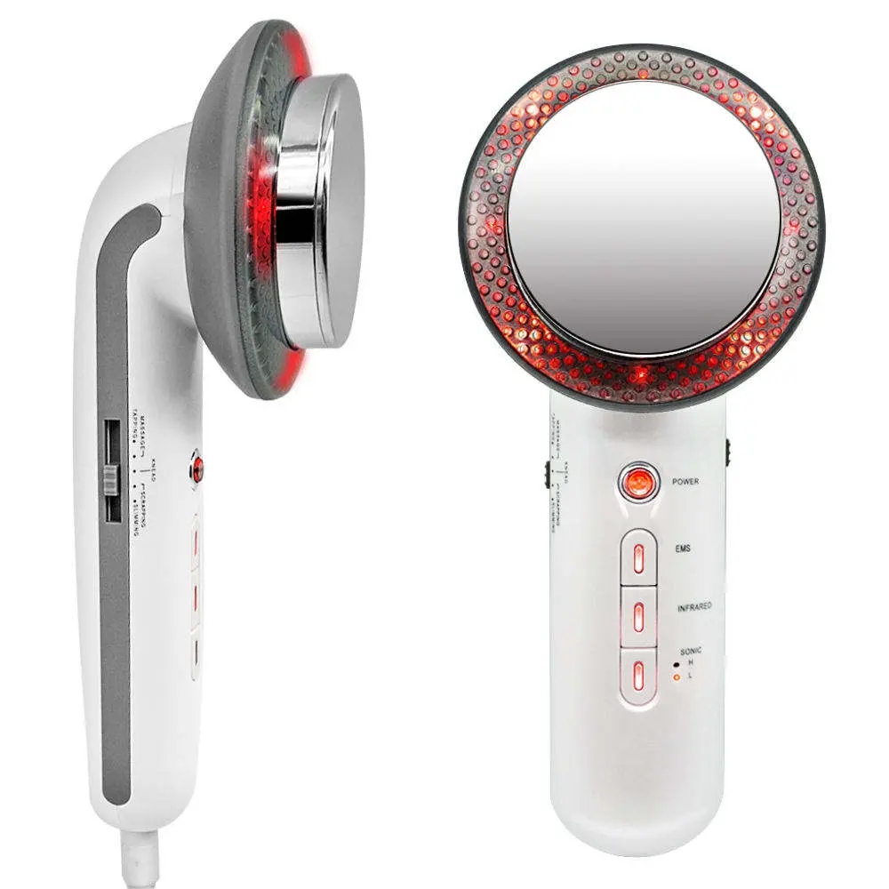3-in-1 Handheld Ultrasonic EMS Infrared Massager - Daily Body Care Portable Muscle Relaxation Tool, Soothing Massage Device for Skin Firming, Lotion Serum Absorption & Self-Treat Home Spa Beauty Appliance to Relax Your Body