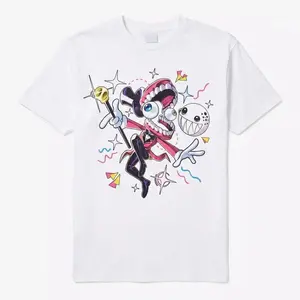 The Amazing Digital Circus Caine T-Shirt White Graphic Tee TADC Bubble Ringmaste