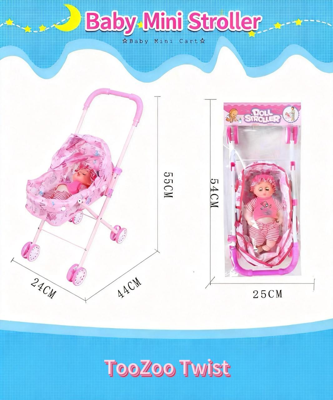 2026 New Arrival Realistic Baby Stroller Toy for Kids - Includes Free ...
