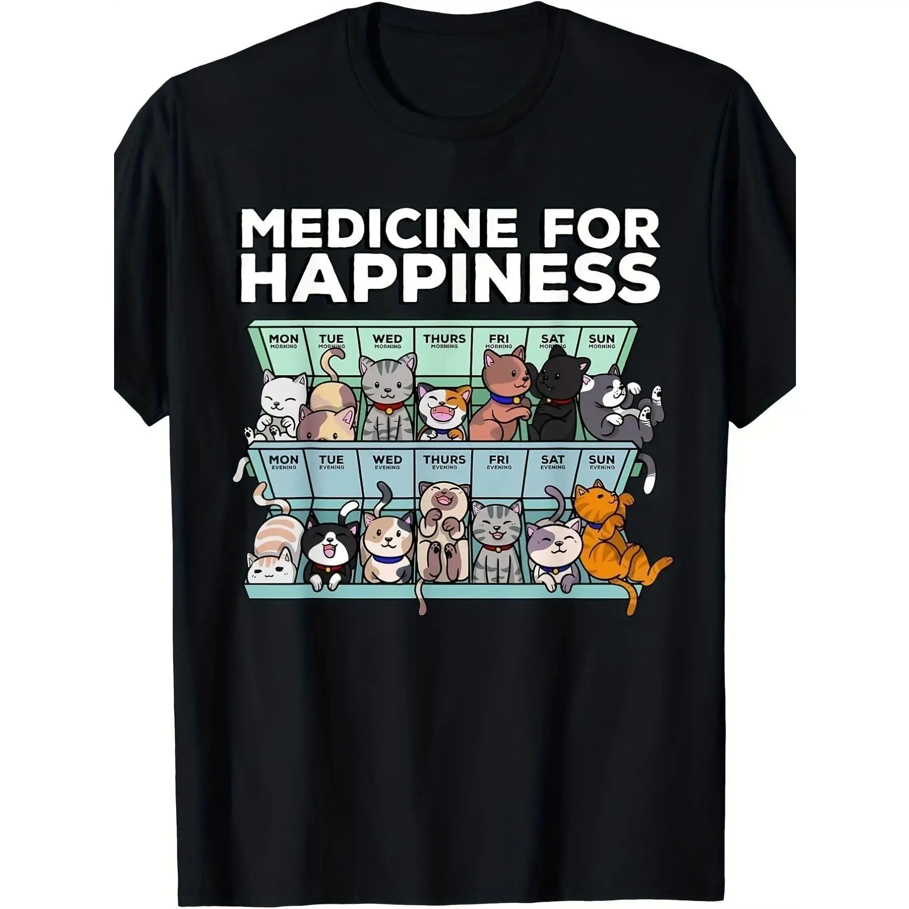 Cottagecore Goth Kawaii Anime Cat Gifts Cat T-Shirt Selected pure cotton interesting design DIY short sleeve t-shirt for men, soft and breathable, suitable for all seasons, comfortable, casual and sports, Halloween and Christmas gifts