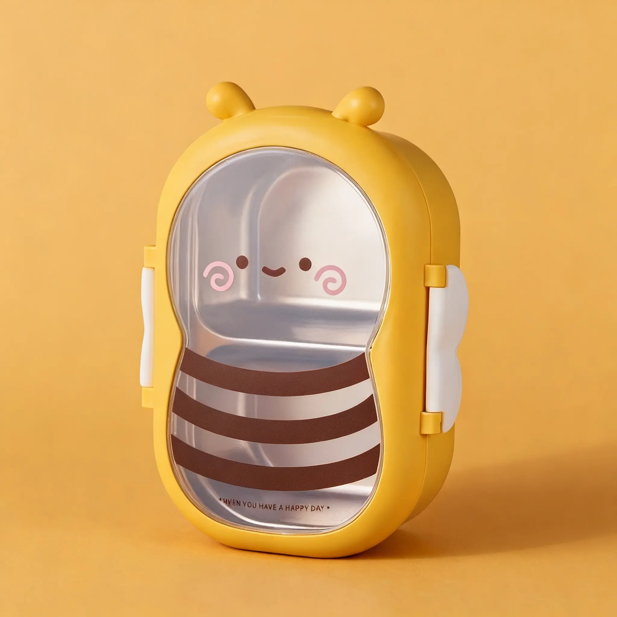 Bee Theme Stainless Steel Insulated Lunch Box, Portable Lightweight Rust-Resistant Design, Ideal for School and Office, Camping Picnic Container, Insulated Lunch Containers, Insulated Lunchbox