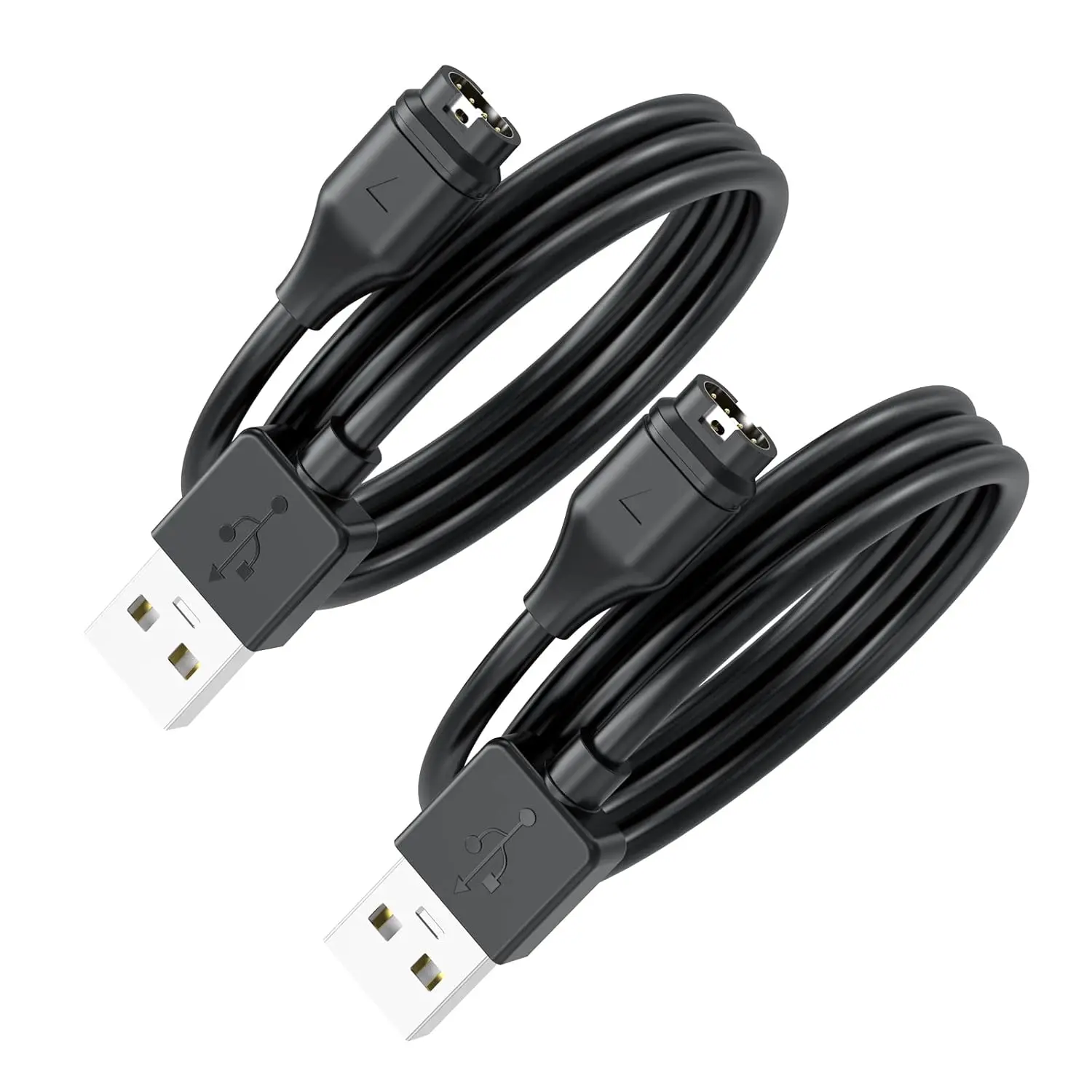 2-Pack USB C Charging Cable for garmin Fenix 5/5s/5x/Pro, 6/6s/6x/Pro, 7/7s/7x; Vivoactive 3/3s/4/4s; Approach s10/s12/s40/s42/s60/s70; Forerunner 45 45s 245 745 935 945. garmin charging cable