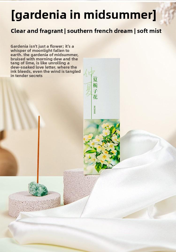 Gardenia Incense for Home Use in Bedroom Long Lasting Fragrance Natural Osmanthus Sandalwood Agarwood Rose Lavender Scent aromatherapy