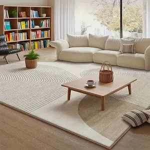 Velvet 850 grams/square meter floral washable modern carpet, soft and finely crafted, high-end quality guaranteed, this living room carpet makes your home life more comfortable. Luxurious and elegant, it exudes a sense of prestige.