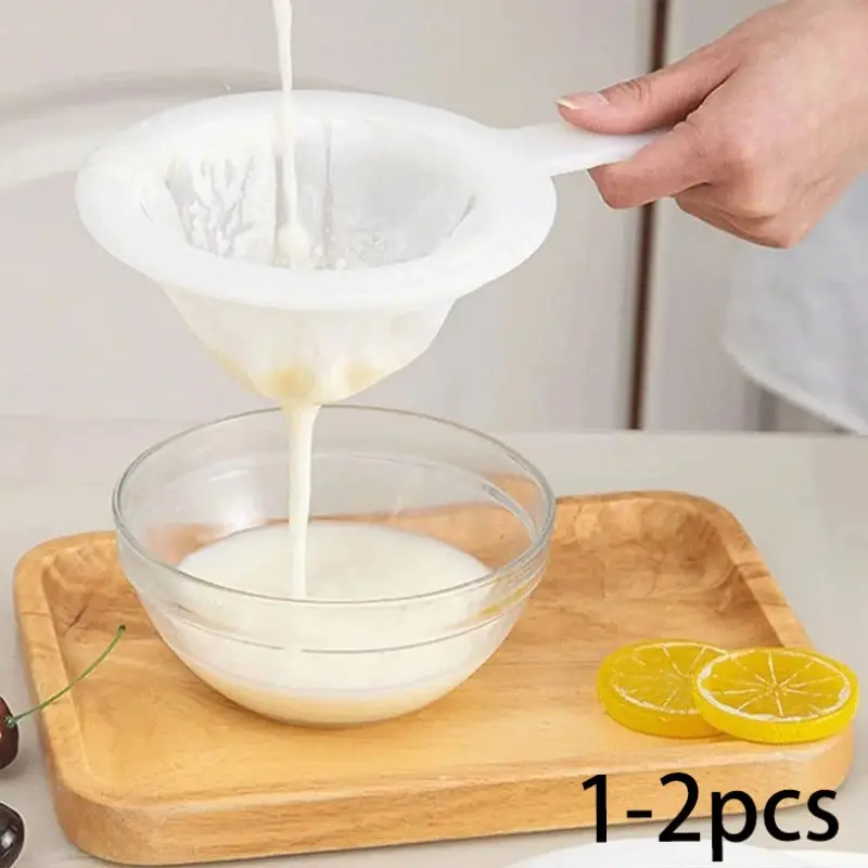 High-Quality Nylon Fine Mesh Strainer, Reusable and Washable, Ideal for Kitchen Use, Strainers and Colanders, Perfect for Filtering Milk, Juice, Coffee, Tea