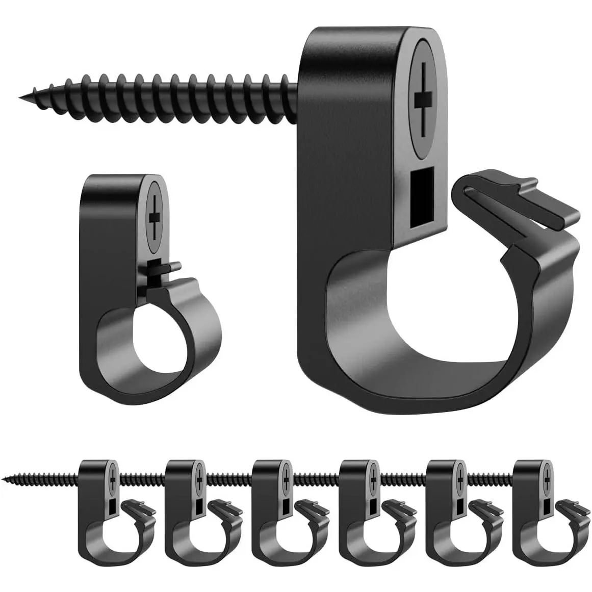 50 pcs,Lighting Hanger Clips for Christmas Lights,Screw-in Clips for Hanging LED Fairy Lights and Wires,Plastic,Blackfidget toys