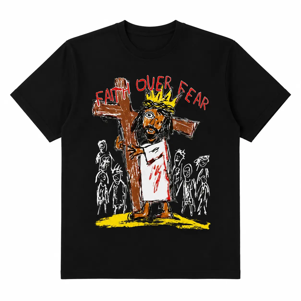 Faith Over Fear Graphic T-Shirt Tops Womenswear