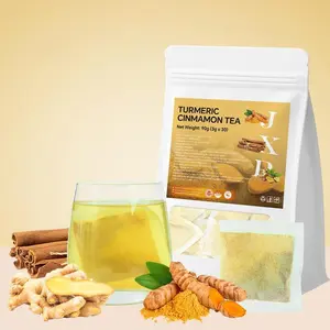 Turmeric Cinnamon Tea - 90g Tea Bags with Cinnamon Ginger & Turmeric for Body & Mind Nourishment - China Origin - Natural Ingredients for Daily Consumption