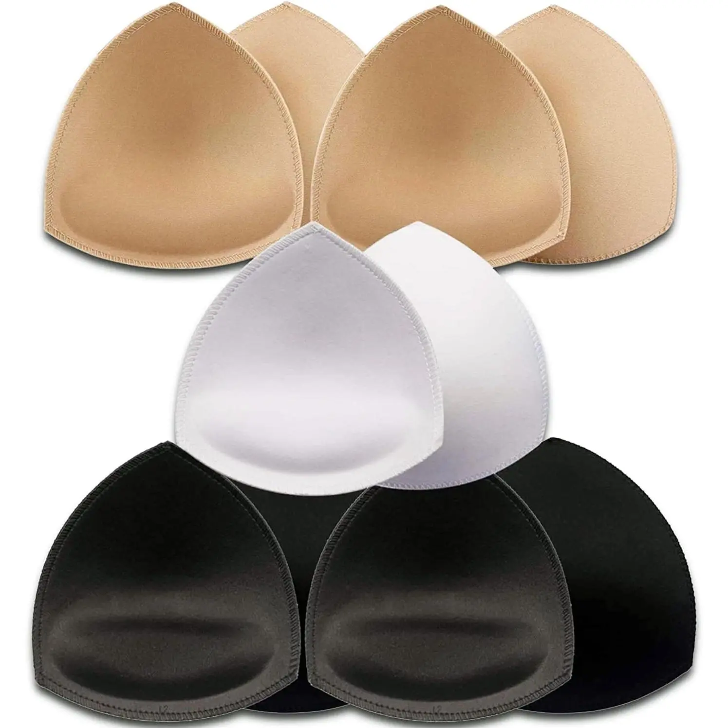 5 Pairs Bra Pads Inserts,Removable,Breathable, Air Cotton,Foam Sponge