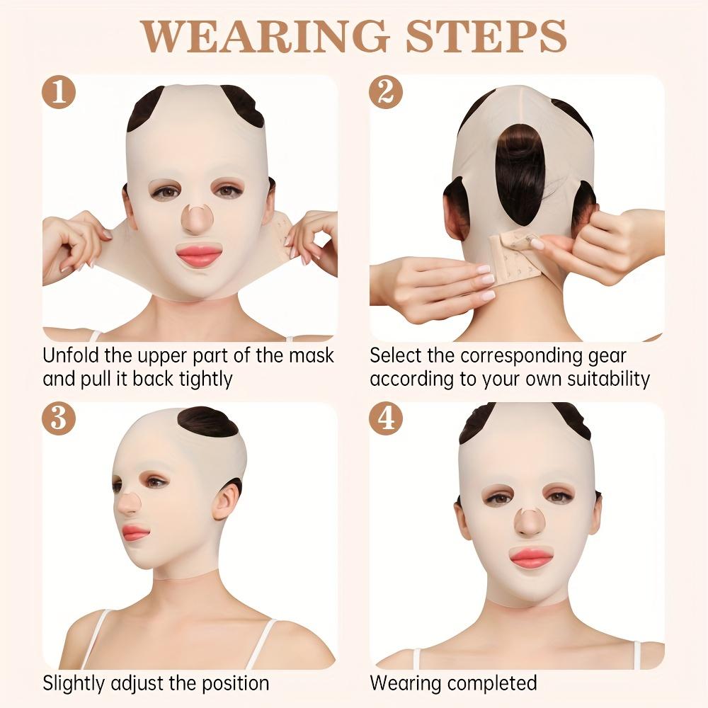 Full Face & Half Face V-Line Support Band | Soft Facial Compression Strap for Daily Use | Breathable Comfort Face Wrap | One Size Fits All Fragrance Free Mineral Facial Sunscreen