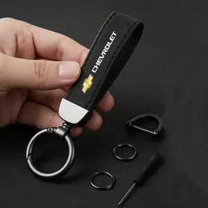 Suede Kaychain Car Key Ring Holder Pendent High-end Gifts For Chevrolet Corvette Silverado Camaro Tahoe Equinox Suburban Cruze Malibu