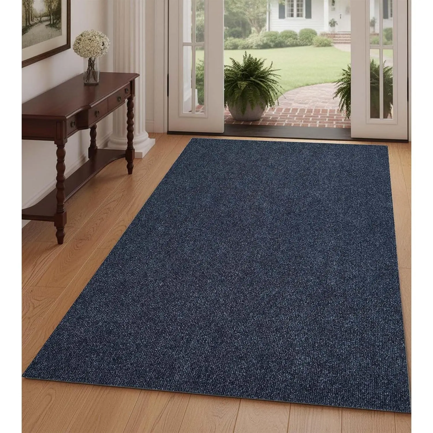2'11" x 4'11" Hallway Runner with Scraper Pile for Entryway Patio & Garage | Non Slip TPR Backing, Commercial & Residential Grade, Easy to Clean, Durable, Outdoor Use, High Traffic,  &  Friendly